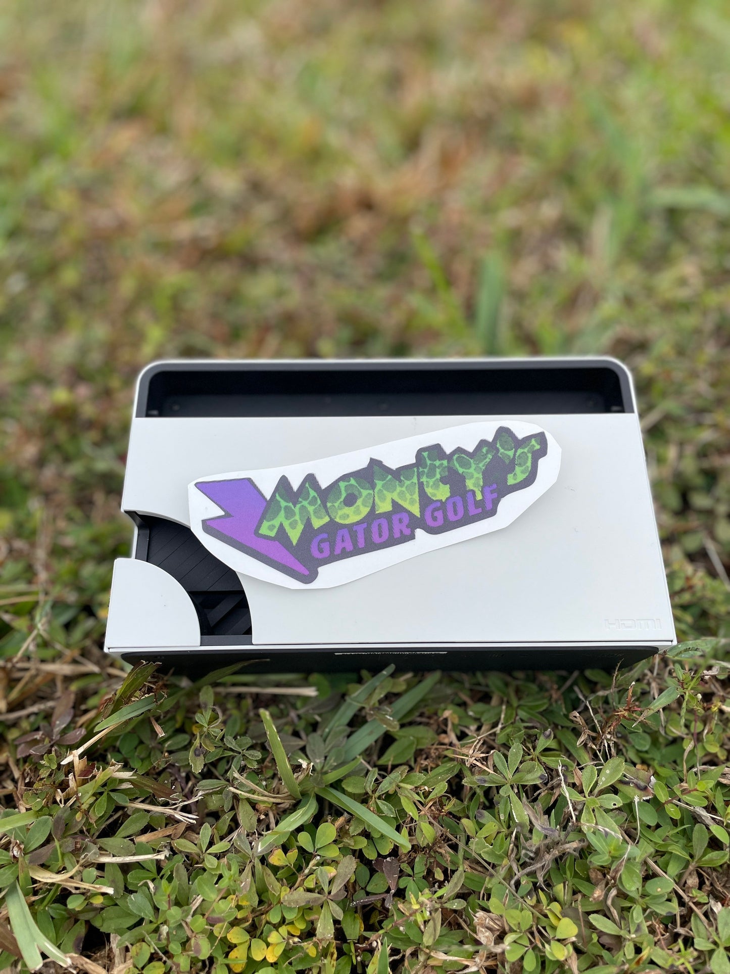 Monty's Gator Golf Vinyl Sticker Waterproof Safe For Cars