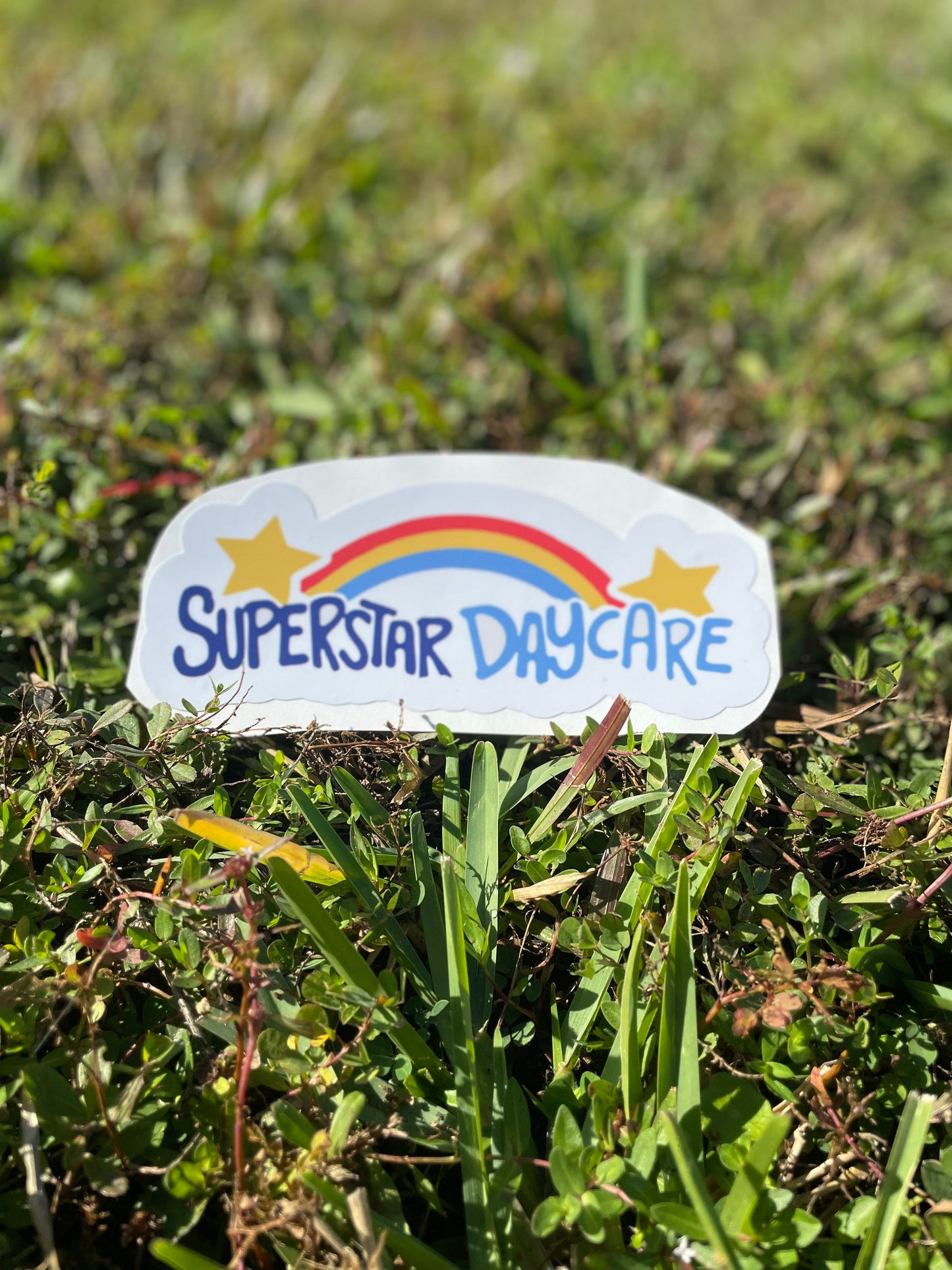 Superstar Daycare Sticker, Waterproof Vinyl
