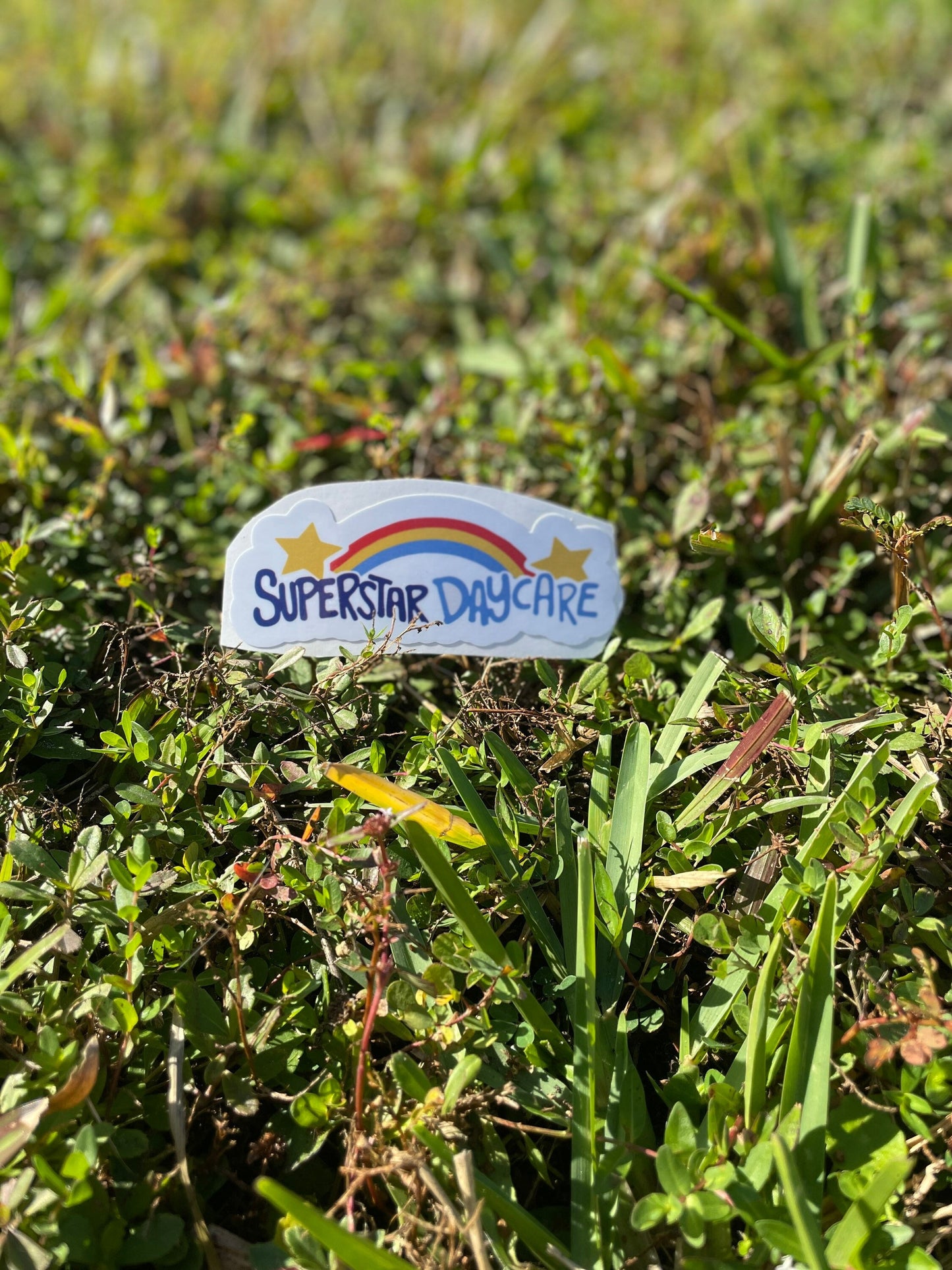 Superstar Daycare Sticker, Waterproof Vinyl