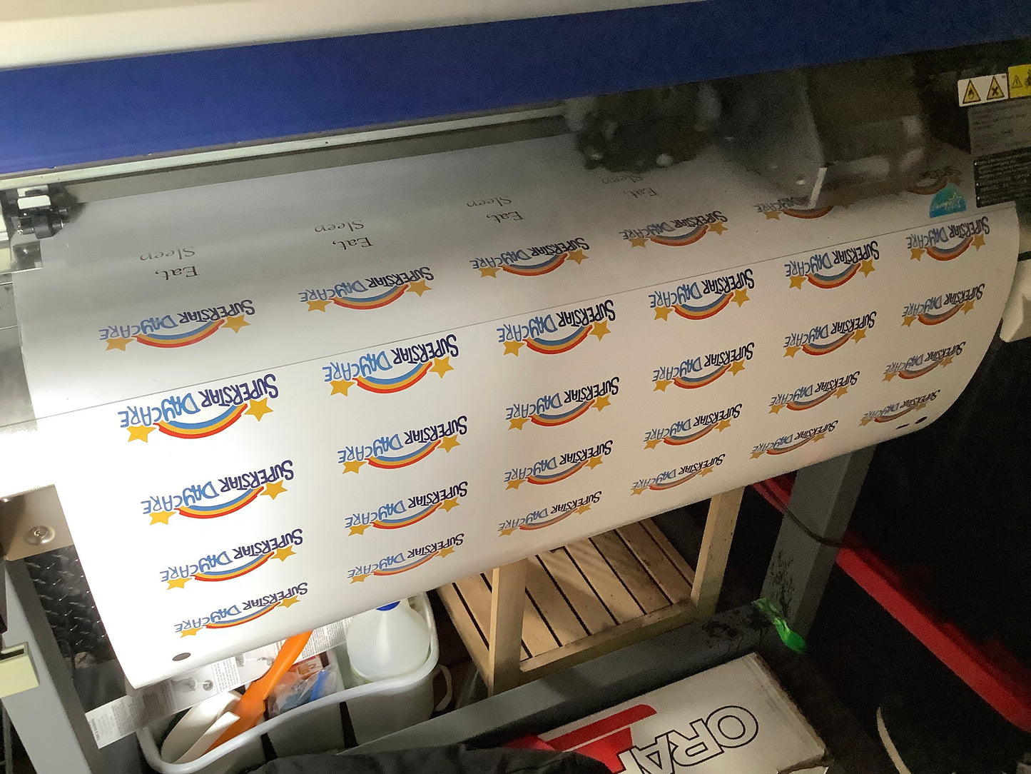 Superstar Daycare Sticker, Waterproof Vinyl